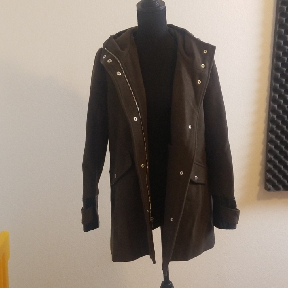 Wool blend coat